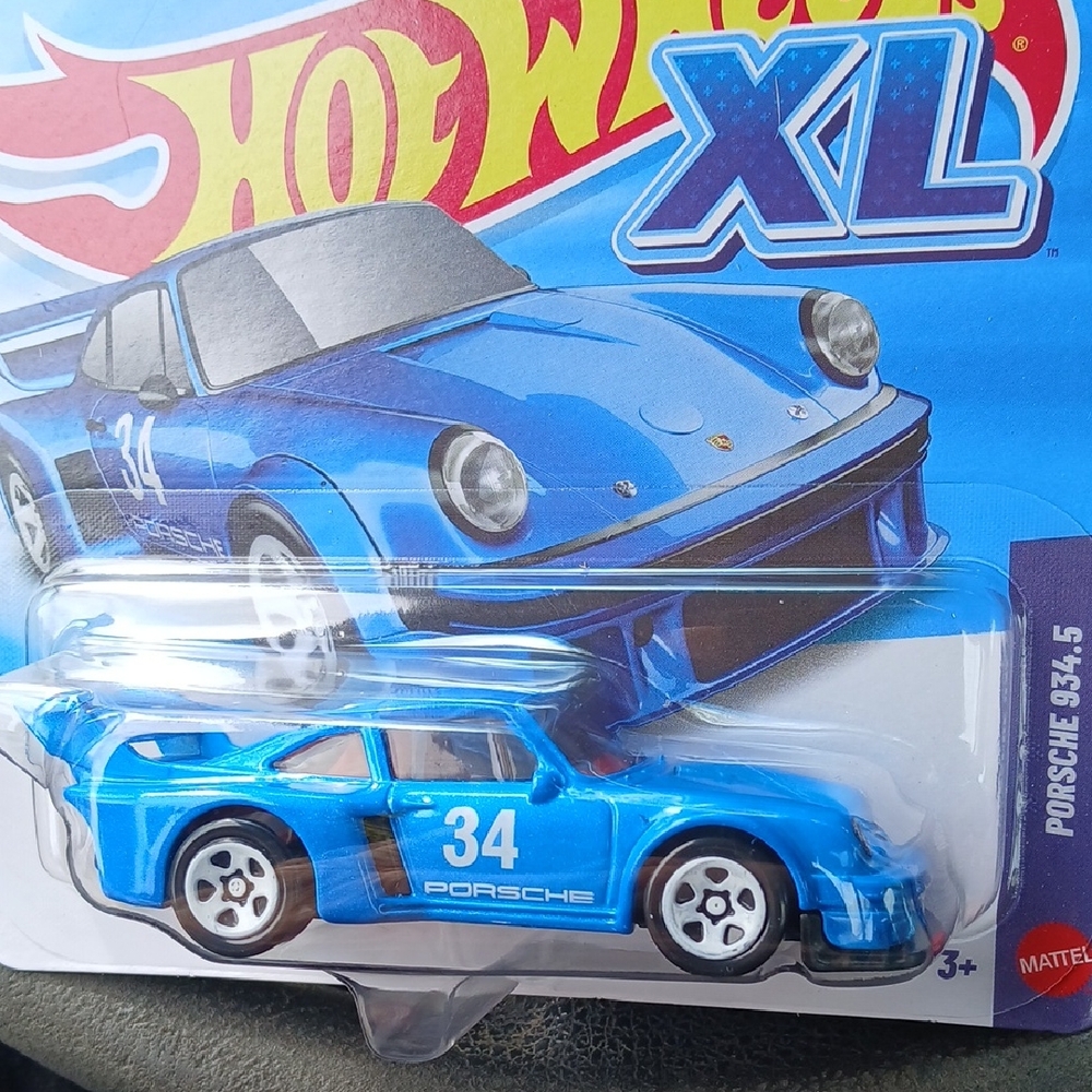 Porsche 934.5 Blue XL Hot Wheels Car 1/43 'Scale